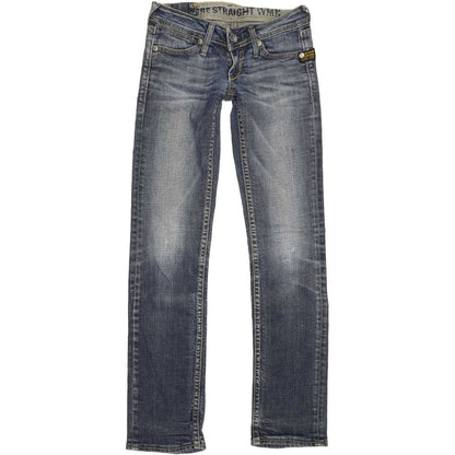 G-Star Core Women Blue Straight Slim Stretch Jeans W25 L30