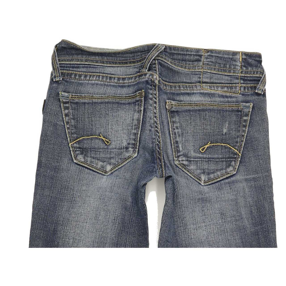 G-Star Core Women Blue Straight Slim Stretch Jeans W25 L30