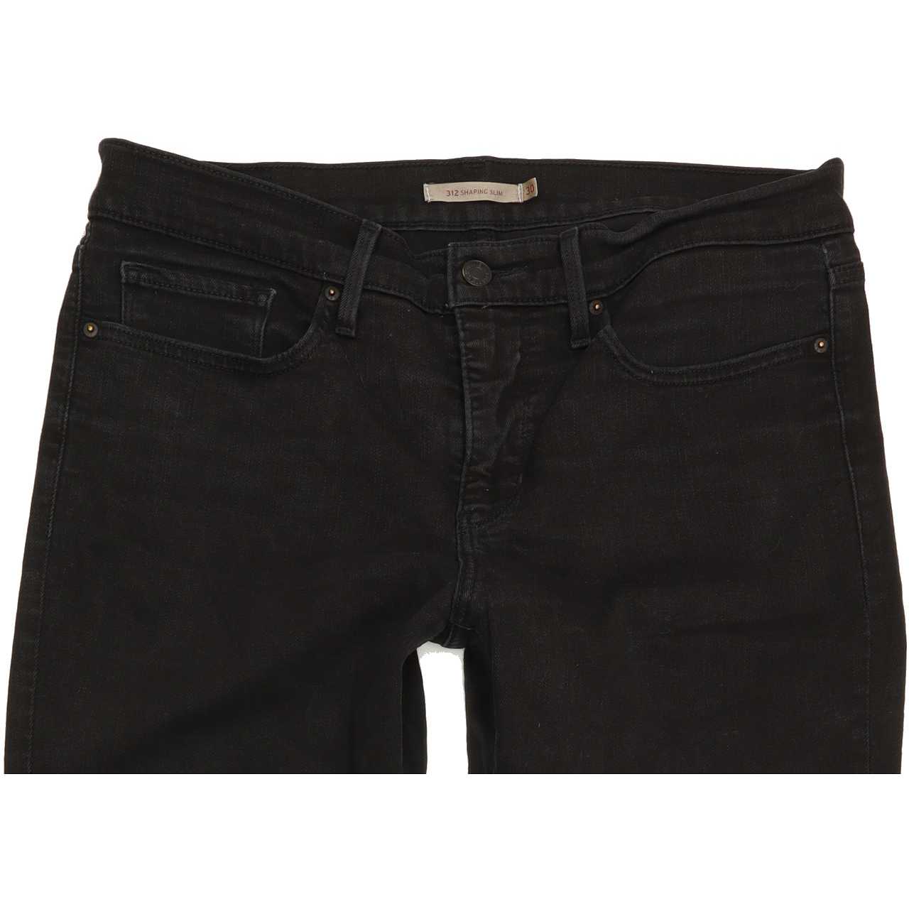 Levi's 312 Shaping Men Black Straight Slim Stretch Jeans W31 L31