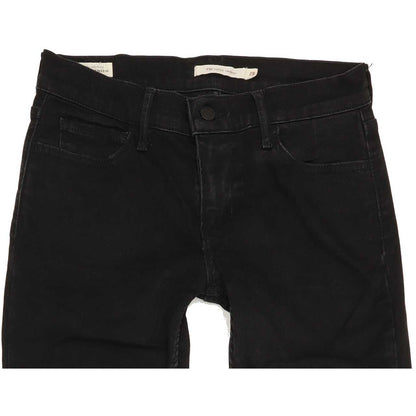 Levi's 710 Super Women Black Skinny Regular Stretch Jeans W28 L31