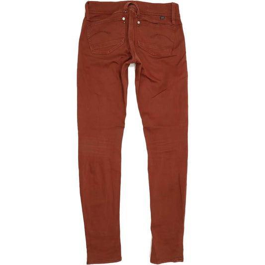 G-Star Lynn Women Brown Skinny Slim Stretch Jeans W28 L33