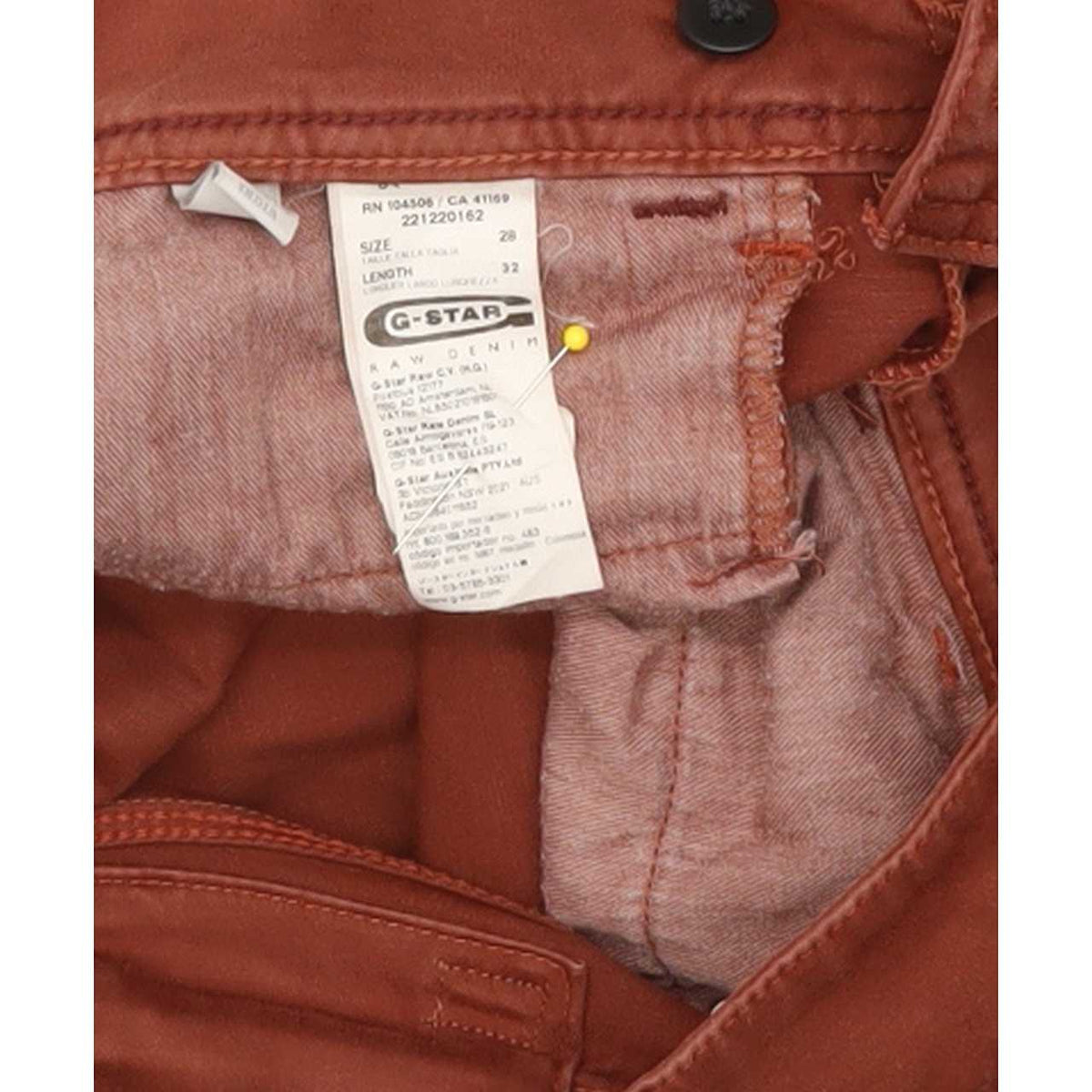 G-Star Lynn Women Brown Skinny Slim Stretch Jeans W28 L33
