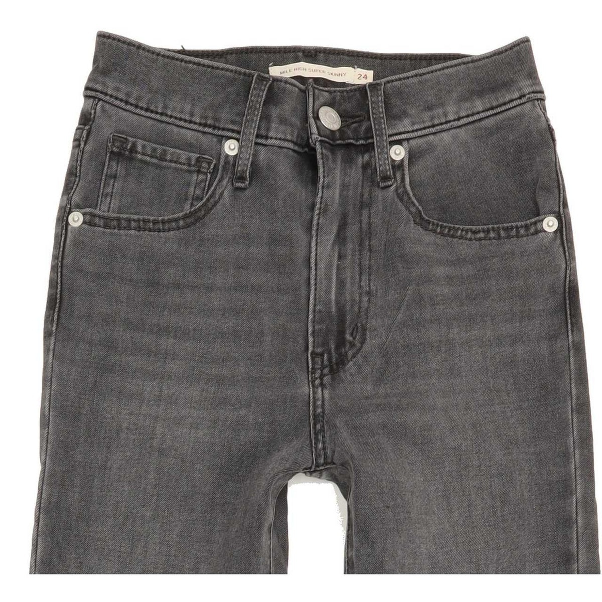 Levi's Mile High Rise Women Grey Skinny Stretch Jeans W24 L30
