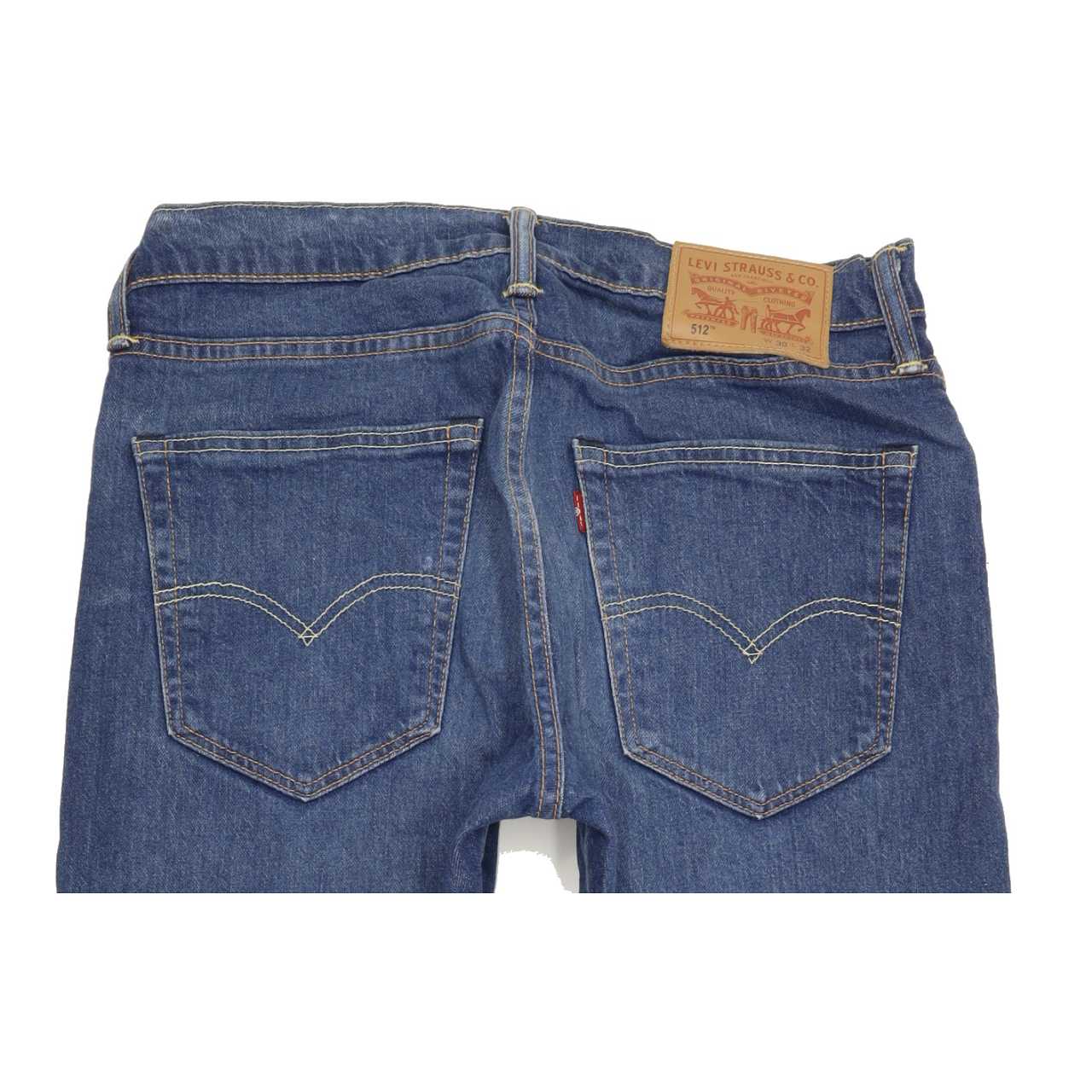 Levi's 512 Men Blue Tapered Slim Stretch Jeans W30 L31