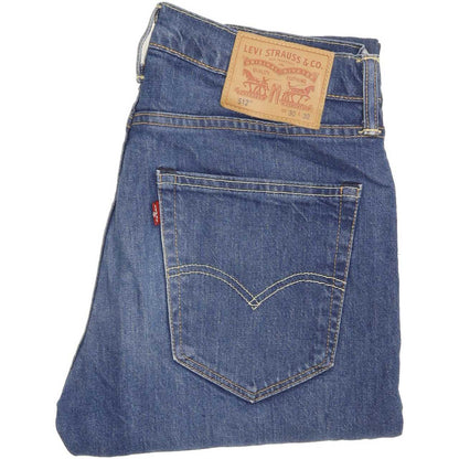 Levi's 512 Men Blue Tapered Slim Stretch Jeans W30 L31