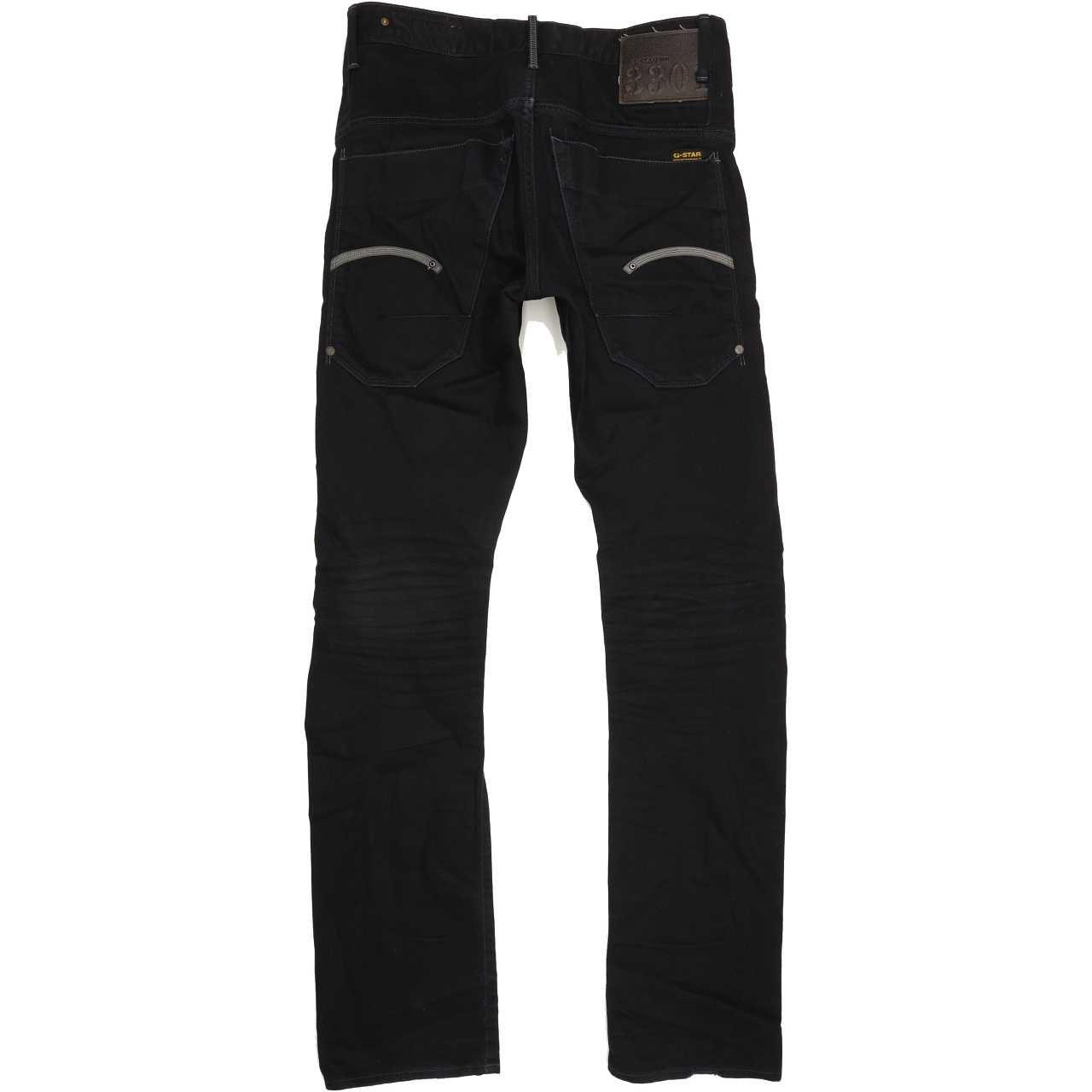 G-Star Structor Women Black Straight Slim Jeans W31 L34