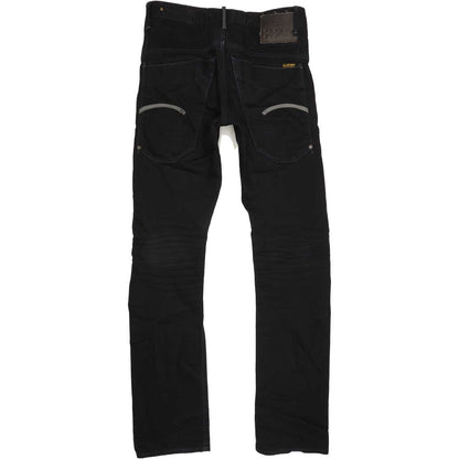 G-Star Structor Women Black Straight Slim Jeans W31 L34