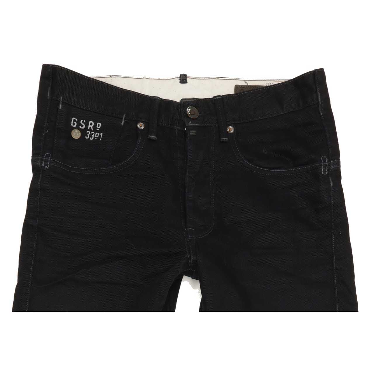 G-Star Structor Women Black Straight Slim Jeans W31 L34