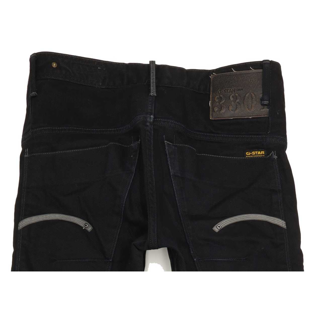 G-Star Structor Women Black Straight Slim Jeans W31 L34