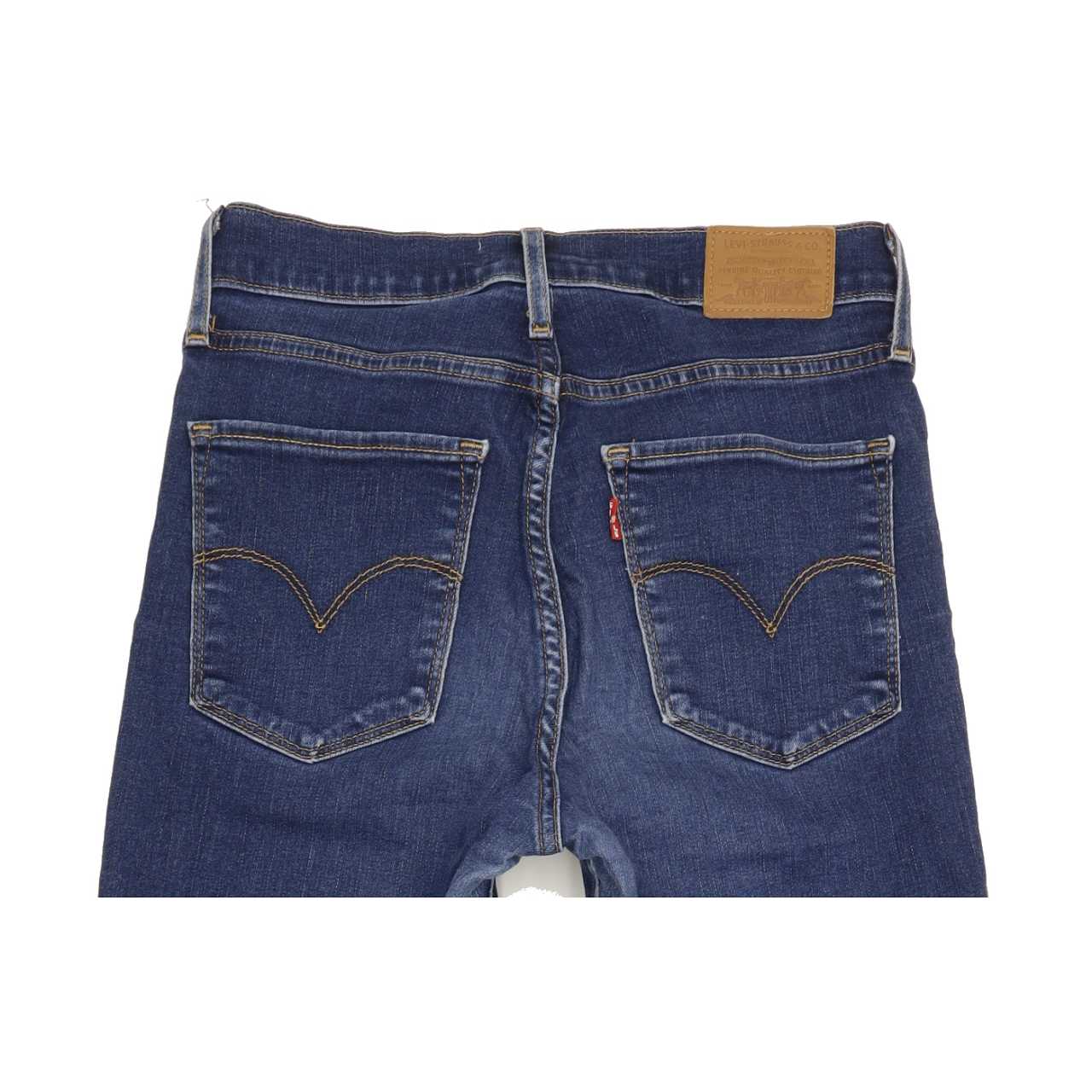 Levi's 724 High Rise Women Blue Straight Stretch Jeans W28 L27