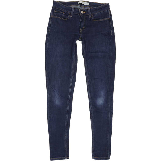 Levi's Women Blue Skinny Slim Stretch Jeans W27 L30