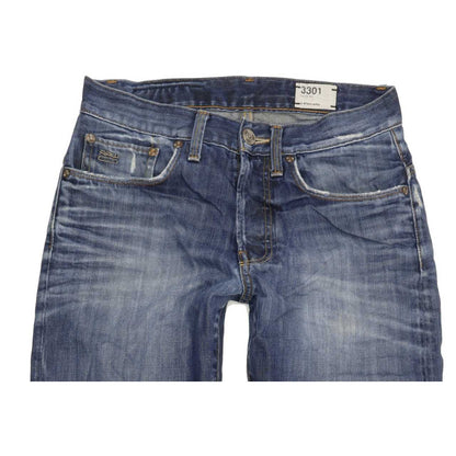 G-Star 3301 Men Blue Straight Regular Jeans W29 L32