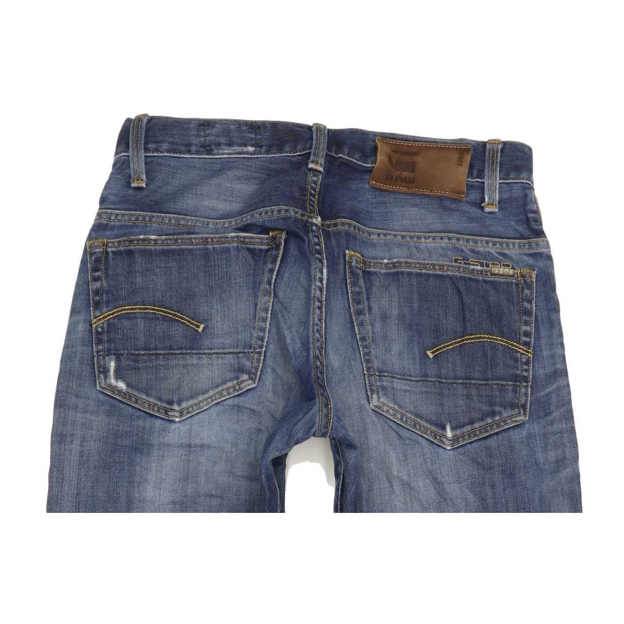 G-Star 3301 Men Blue Straight Regular Jeans W29 L32