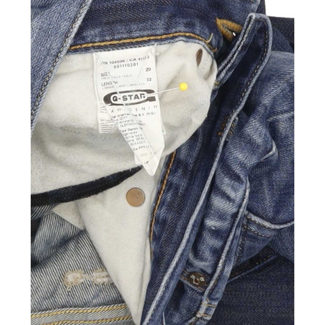 G-Star 3301 Men Blue Straight Regular Jeans W29 L32