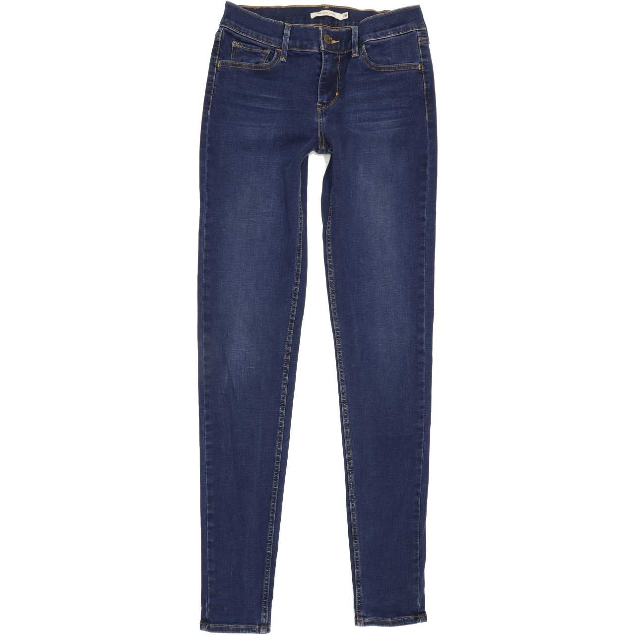 Levi's 710 Super Women Blue Skinny Regular Stretch Jeans W28 L32