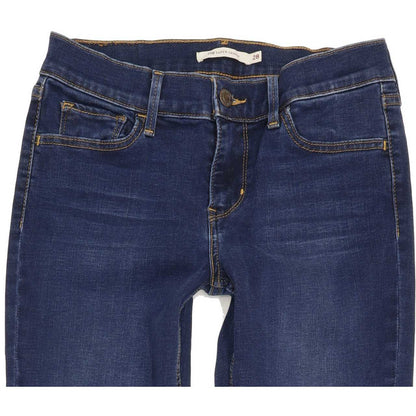 Levi's 710 Super Women Blue Skinny Regular Stretch Jeans W28 L32