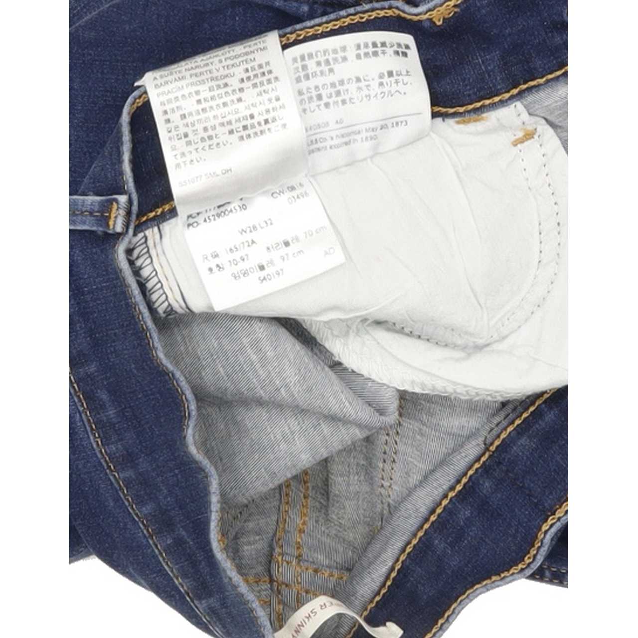 Levi's 710 Super Women Blue Skinny Regular Stretch Jeans W28 L32