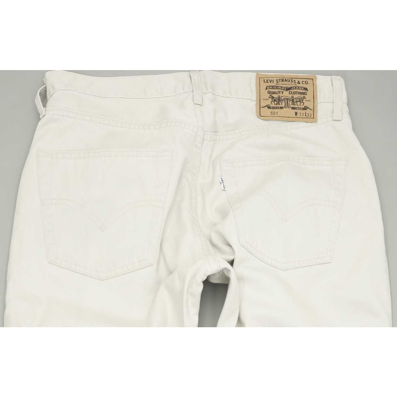 Levi's 551 Men Beige Straight Regular Jeans W32 L32