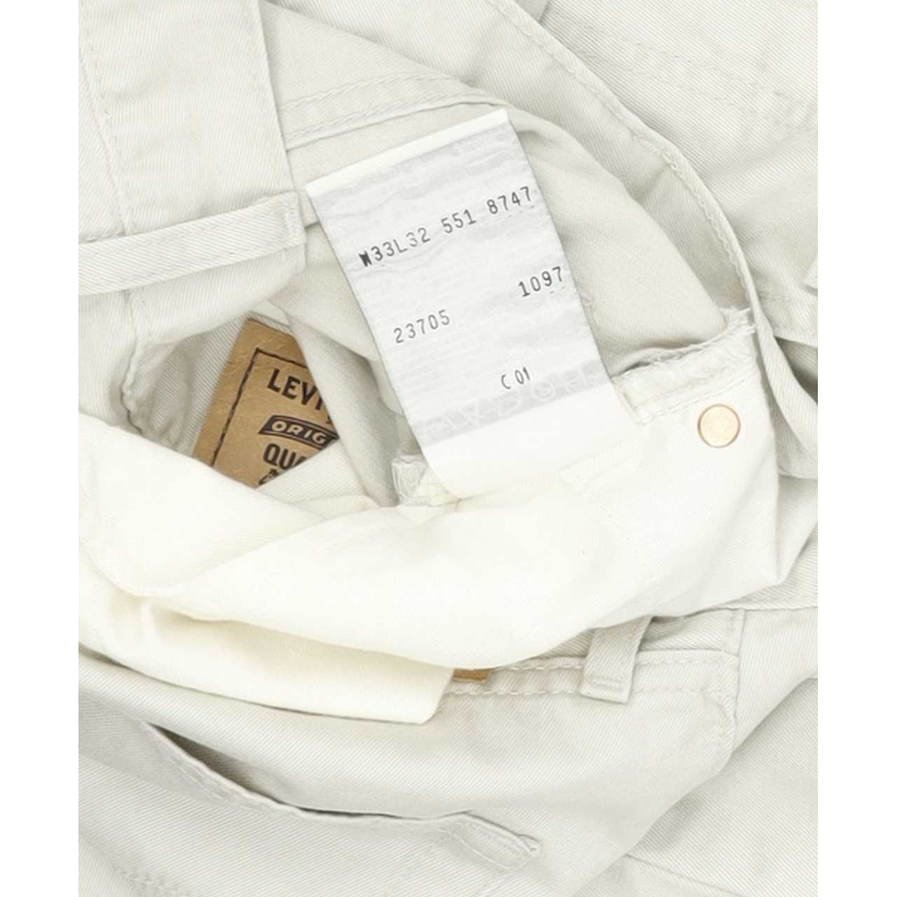 Levi's 551 Men Beige Straight Regular Jeans W32 L32