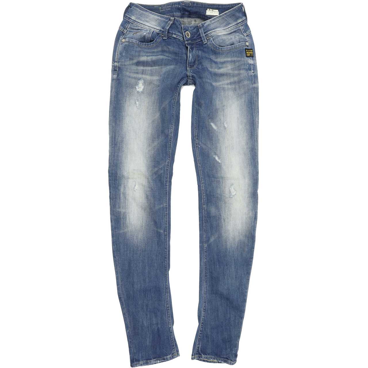 G-Star Women Blue Tapered Slim Stretch Jeans W27 L34