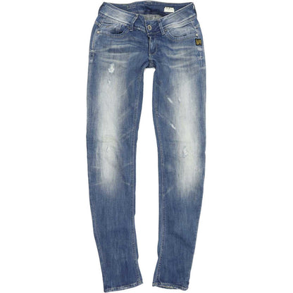 G-Star Women Blue Tapered Slim Stretch Jeans W27 L34