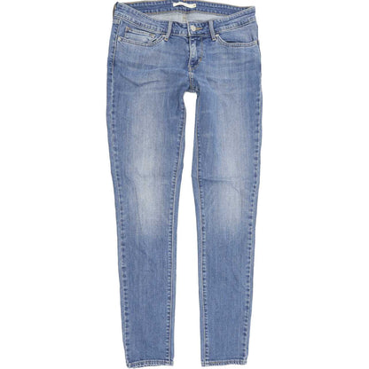 Levi's 711 Women Blue Skinny Slim Stretch Jeans W28 L30