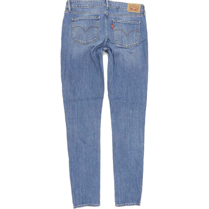 Levi's 711 Women Blue Skinny Slim Stretch Jeans W28 L30