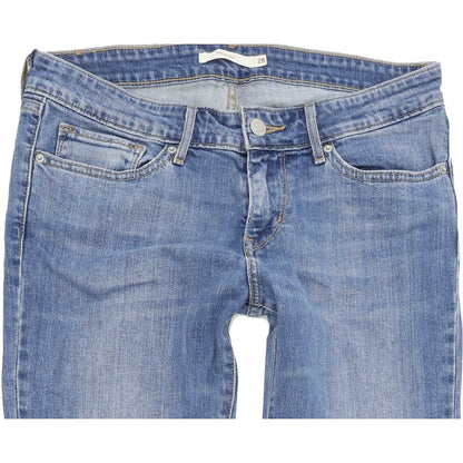 Levi's 711 Women Blue Skinny Slim Stretch Jeans W28 L30