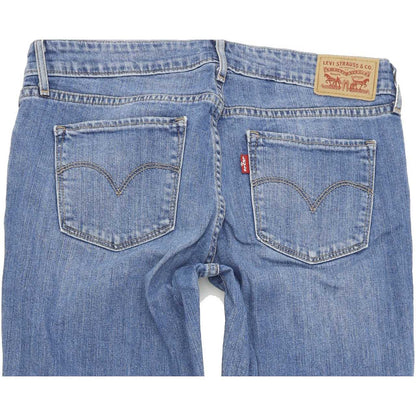 Levi's 711 Women Blue Skinny Slim Stretch Jeans W28 L30