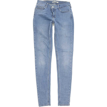 Levi's 710 Super Women Blue Skinny Slim Stretch Jeans W28 L34
