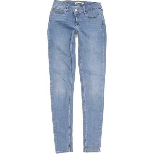 Levi's 710 Super Women Blue Skinny Slim Stretch Jeans W28 L34