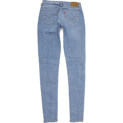 Levi's 710 Super Women Blue Skinny Slim Stretch Jeans W28 L34