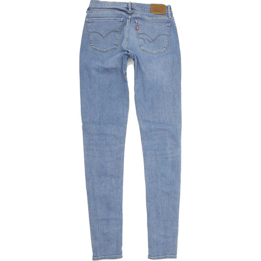 Levi's 710 Super Women Blue Skinny Slim Stretch Jeans W28 L34
