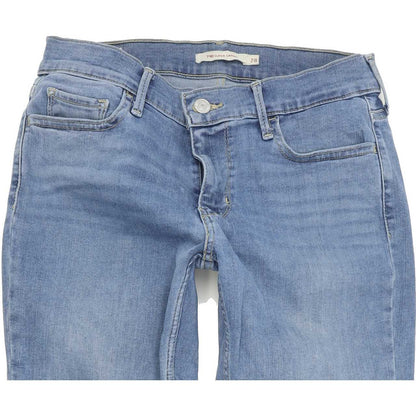 Levi's 710 Super Women Blue Skinny Slim Stretch Jeans W28 L34