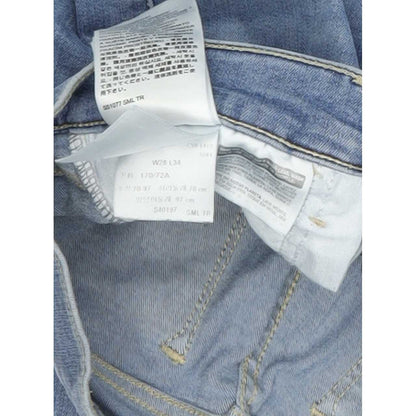 Levi's 710 Super Women Blue Skinny Slim Stretch Jeans W28 L34