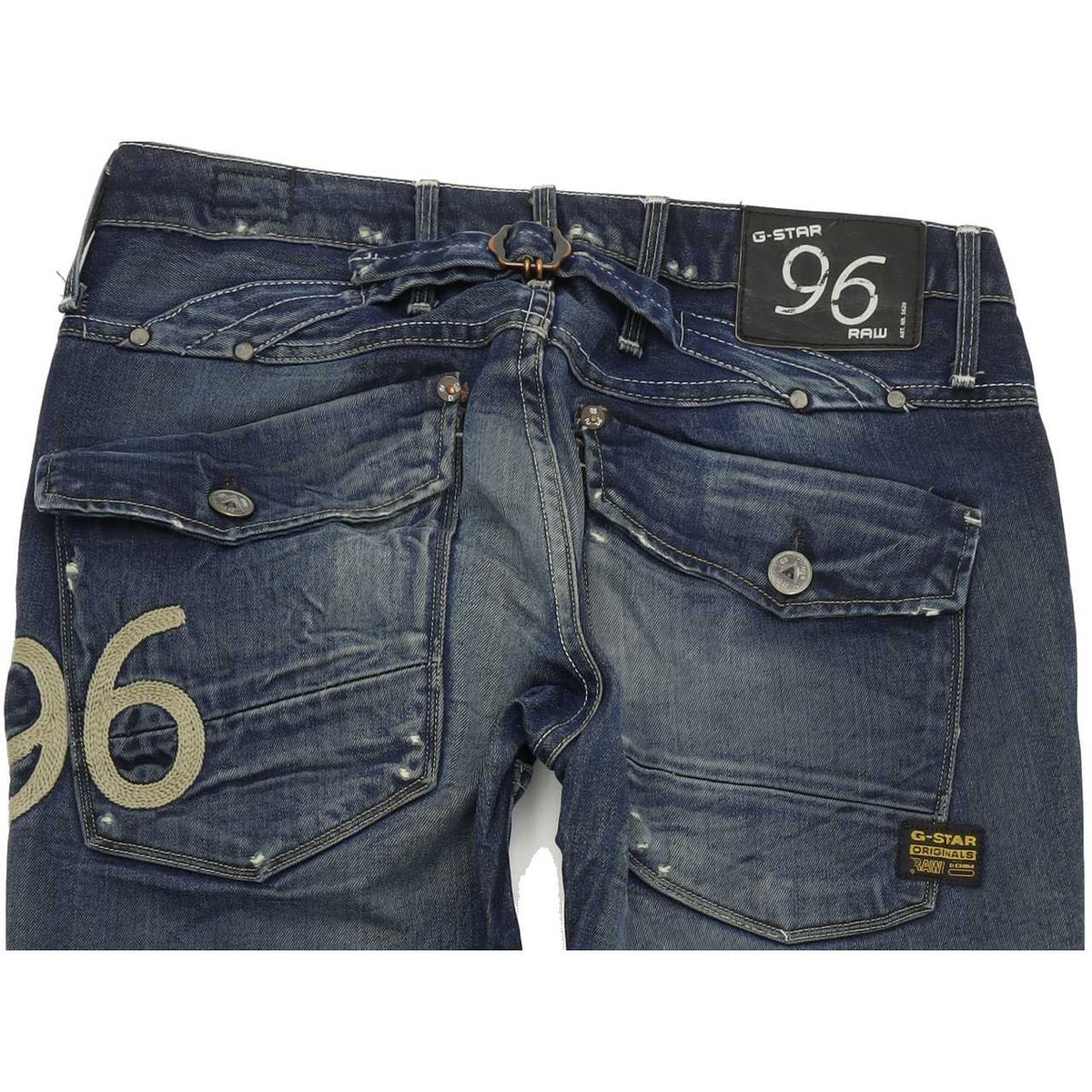 G-Star 5620 Heritage Embro Women Beige Tapered Regular Jeans W28 L34