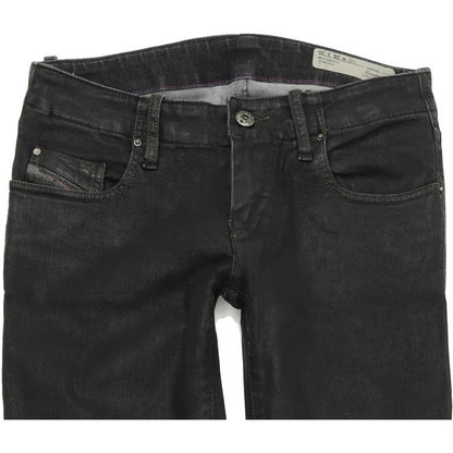 Diesel Grupee 0807V Women Black Skinny Slim Stretch Jeans W26 L28