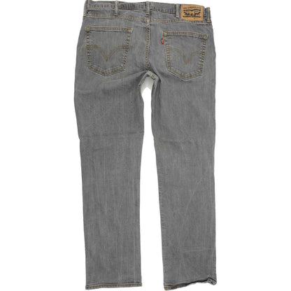 Levi's 511 Men Grey Straight Slim Stretch Jeans W38 L31