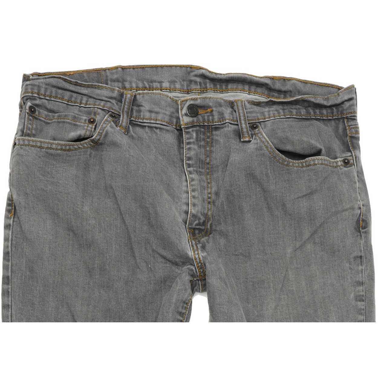Levi's 511 Men Grey Straight Slim Stretch Jeans W38 L31