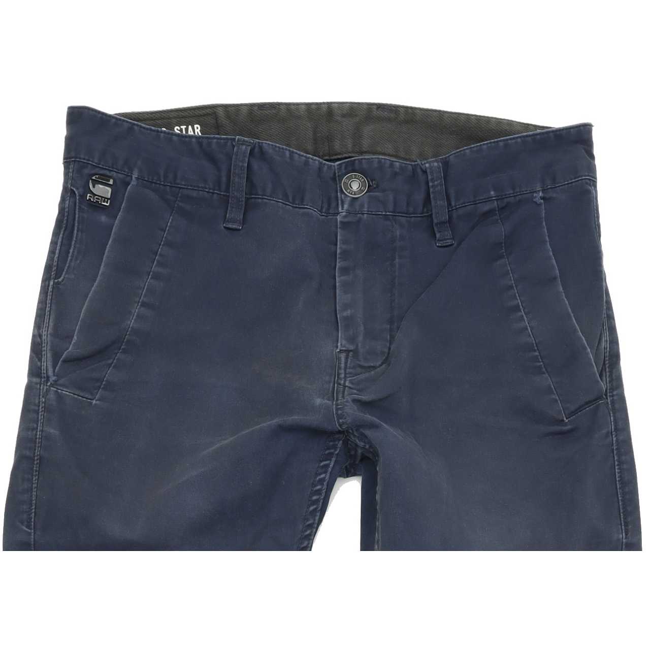 G-Star Bronson Men Blue Straight Slim Chino Stretch Jeans W31 L32