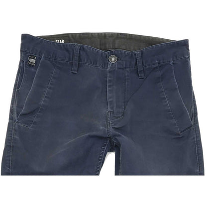 G-Star Bronson Men Blue Straight Slim Chino Stretch Jeans W31 L32