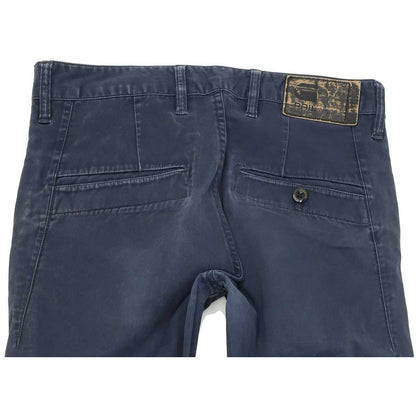G-Star Bronson Men Blue Straight Slim Chino Stretch Jeans W31 L32