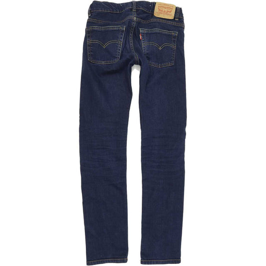 Levi's 510 Kids Men Blue Skinny Slim Stretch Jeans W24 L28