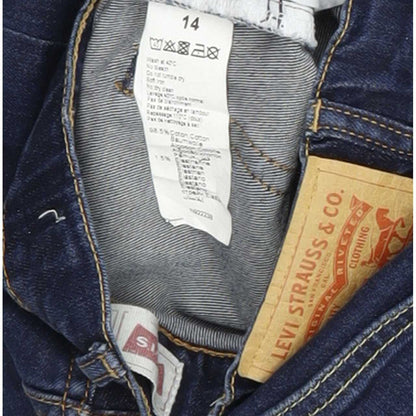 Levi's 510 Kids Men Blue Skinny Slim Stretch Jeans W24 L28