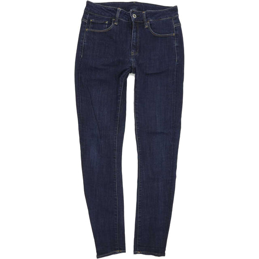 G-Star Women Blue Tapered Slim Stretch Jeans W28 L28