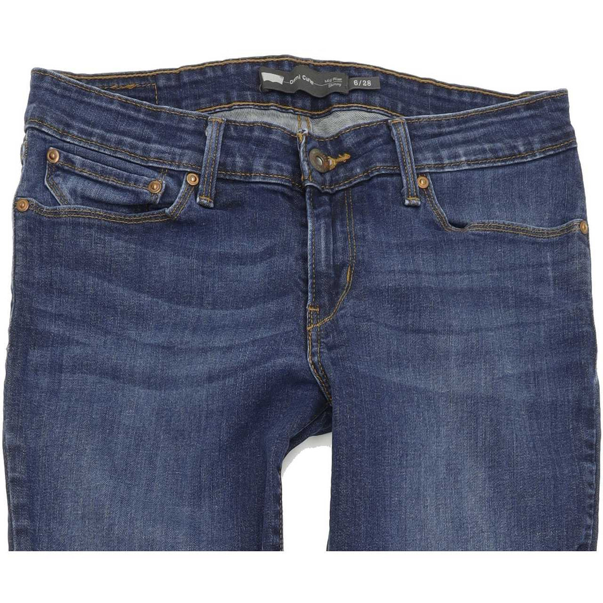 Levi's Demi Curve Women Blue Skinny Slim Stretch Jeans W28 L33