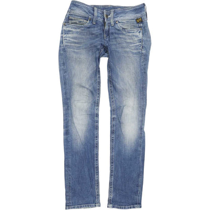 G-Star Ford Women Blue Straight Regular Stretch Jeans W26 L32
