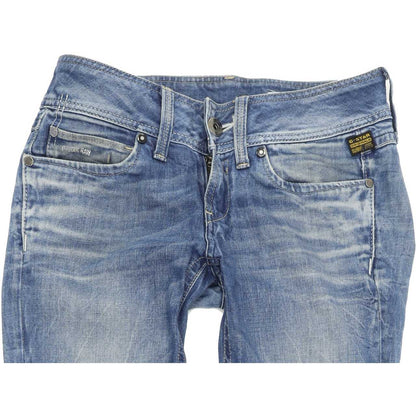 G-Star Ford Women Blue Straight Regular Stretch Jeans W26 L32
