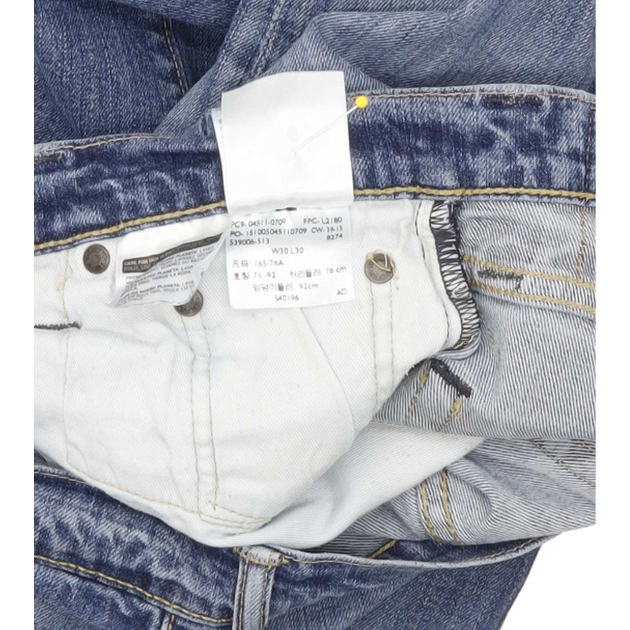 Levi's 511 Men Blue Straight Slim Stretch Jeans W30 L29