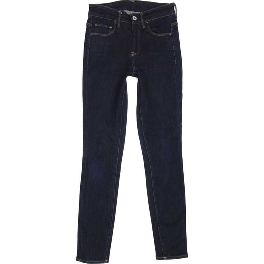 G-Star 3301 Diconst Ultra Women Blue Skinny Regular Stretch Jeans W26 L27